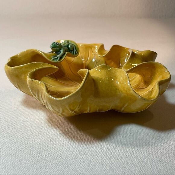 Frog on Lily Pad dish VINTAGE made in the People’s Republic of China - Picture 8 of 10